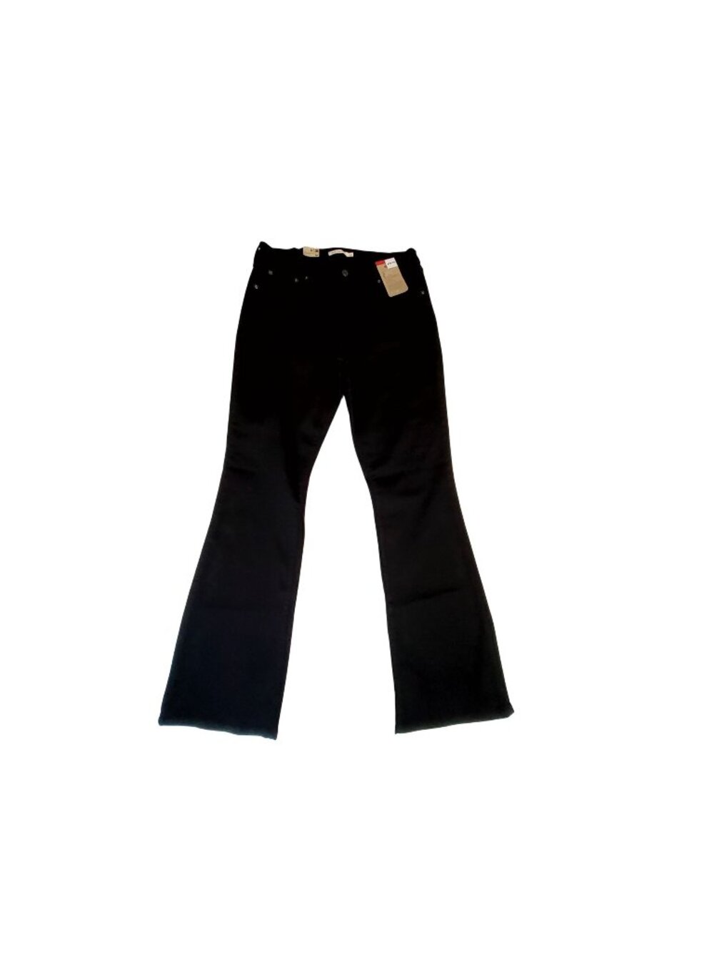 Levis 725 High Rise Bootcut Jeans Black Size 32 X 32 Stretchy Denim Womens